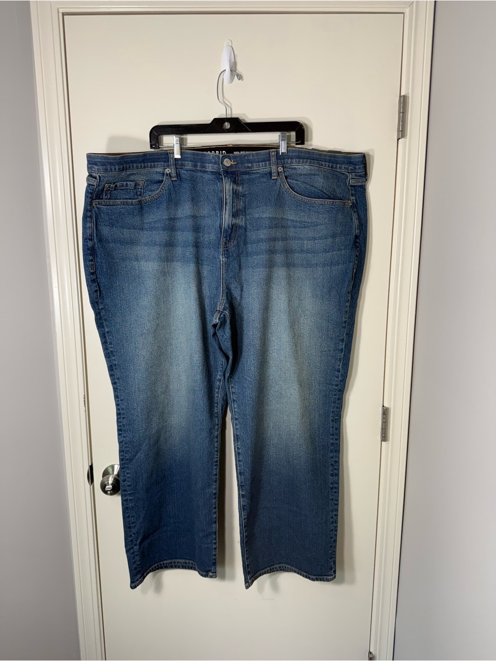 Torrid Medium Blue High-Rise Baggy Straight Jeans Size 24S